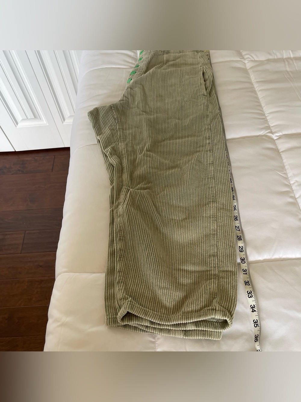 We the Free Olive Green Corduroy Button-Fly Pants - Picture 9 of 10
